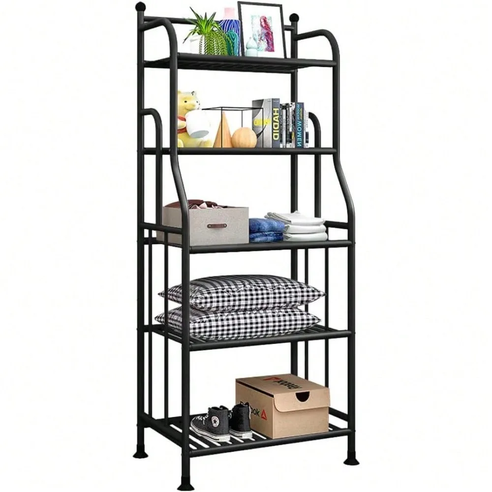 Shelving Unit Bakers Rack Metal Storage Shelves Laundry Shelf Organizer Standing Shelf Units for  Bathroom Pantry Closet