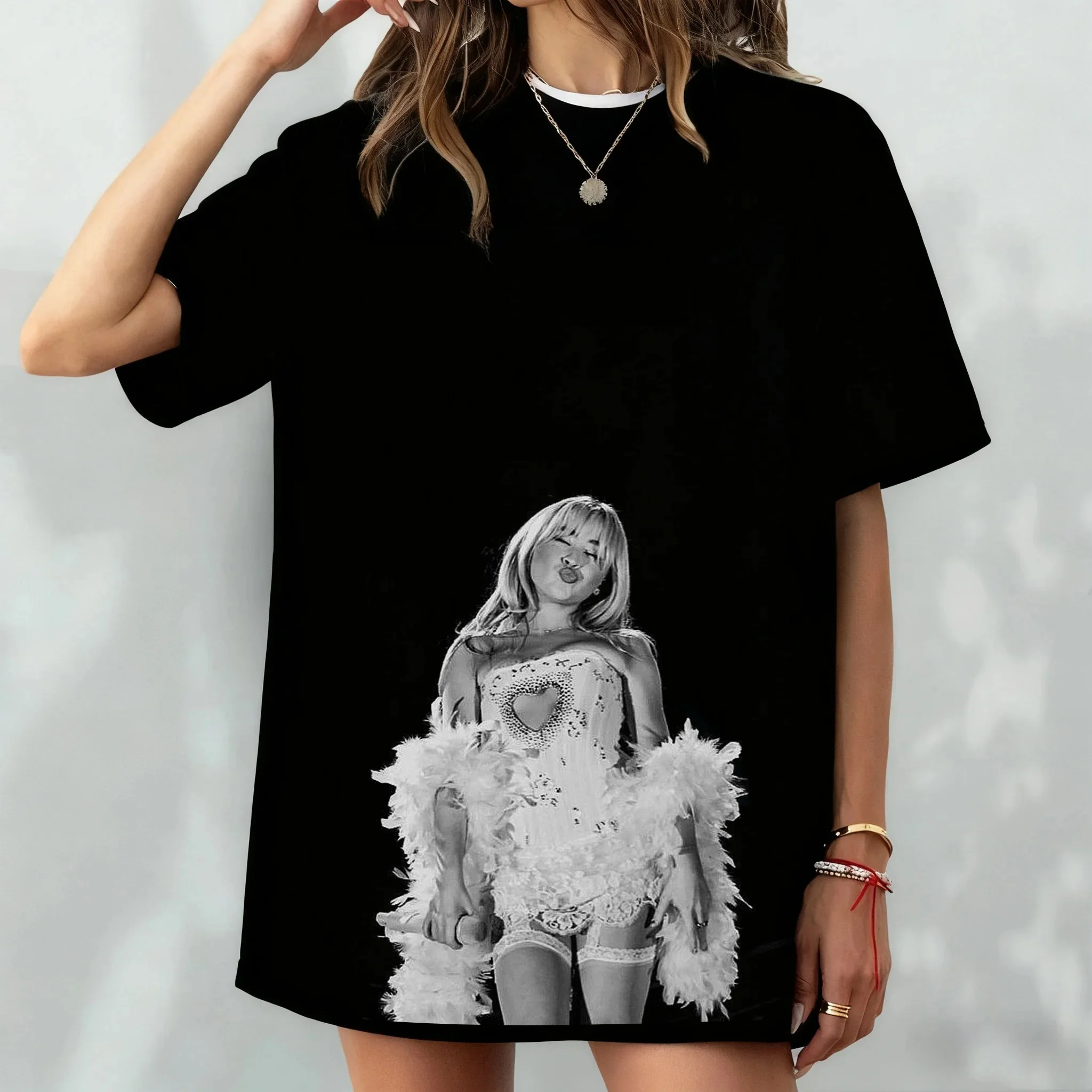 Sabrina Carpenter T-Shirt Unisex Retro 90s Sabrina 2026 Tour T-shirt Men Women T-Shirt Cotton Tee Short Sleeve Shirt Unisex Tops