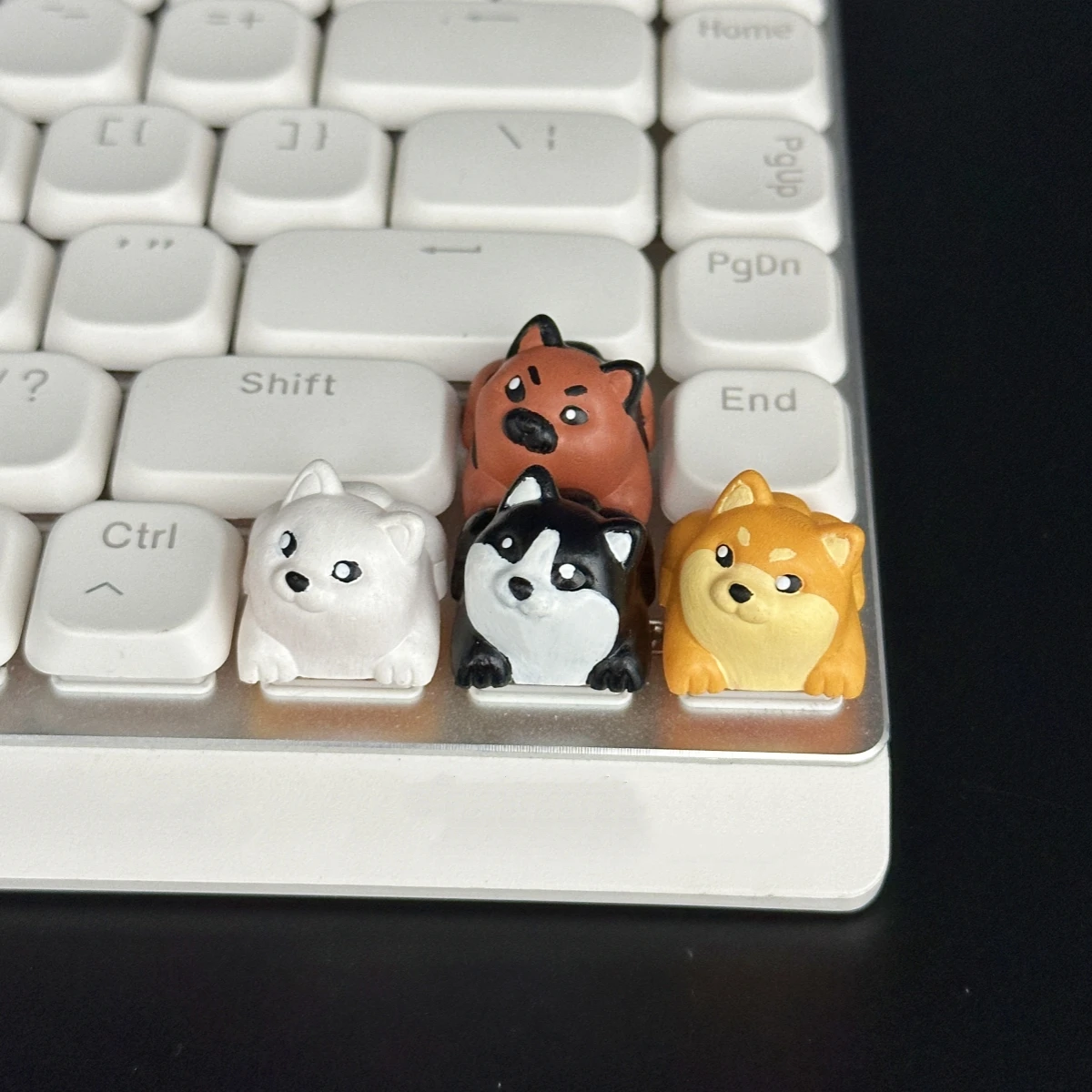 Animal Puppy Teclas Key Caps Leuke Hond Hars Keycap MX Switch Keycaps Mechanische Toetsenbord Caps Accessoires