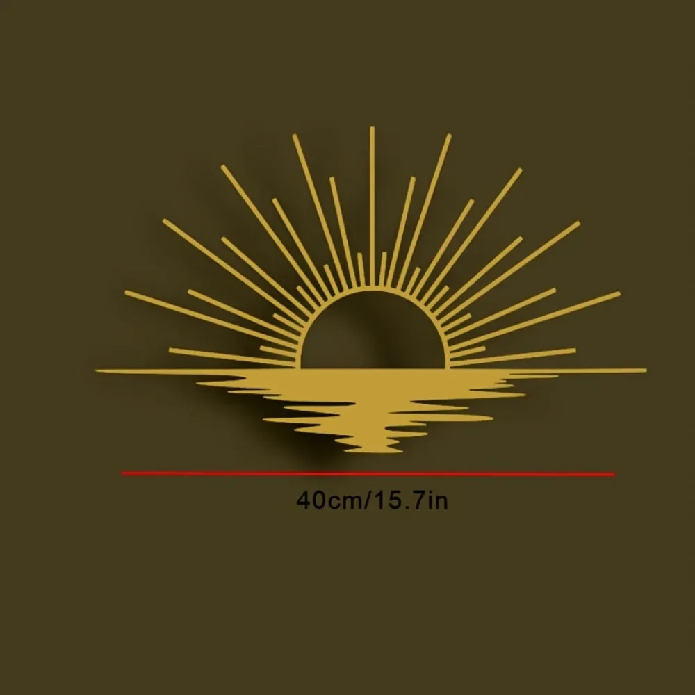 CIFBUY Dancing In The Sun Metal Wall Art Laser Cut Silhouette Sculpture Gold Black Two Tone Weatherproof  Decor For Home Sign