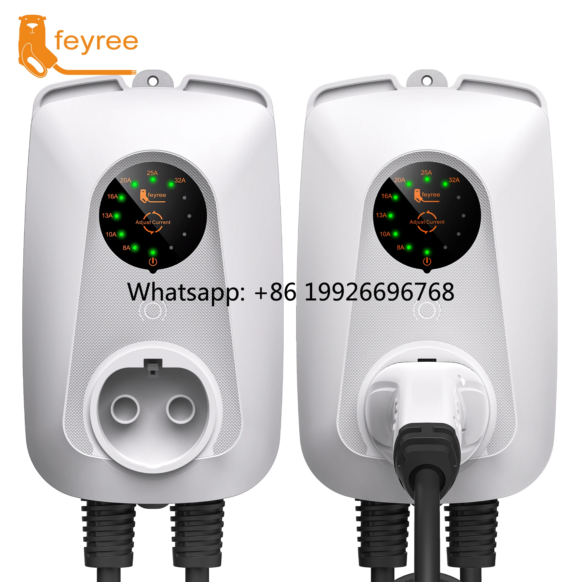 

Зарядное устройство Feyree 220В для электромобилей, портативное, настенное, 7 кВт, Тип 2, для электромобилей