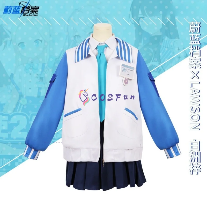 

Shirasu Azusa Cosplay Blue Archive Costume Halloween School Uniform Suits Clothes Anime Outfits Women Clothing COSFun