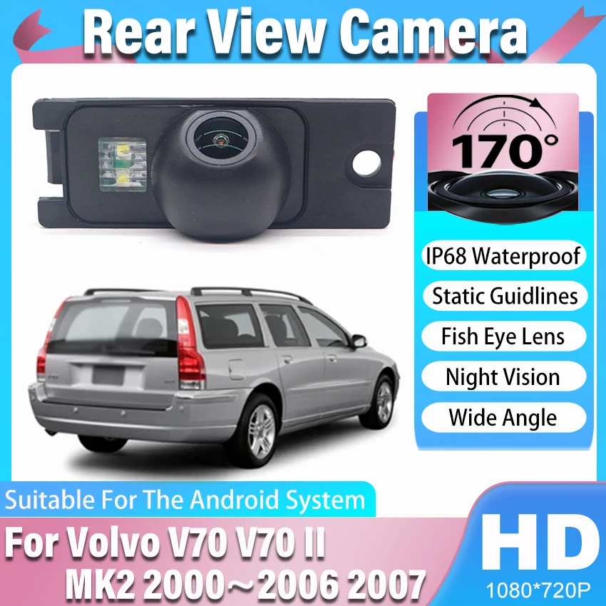 Rear View Reverse Camera For Volvo V70 II MK2 2000 2001 2002 2003 2004 2005 2006 2007 CCD Full HD Night Vision Backup Camera