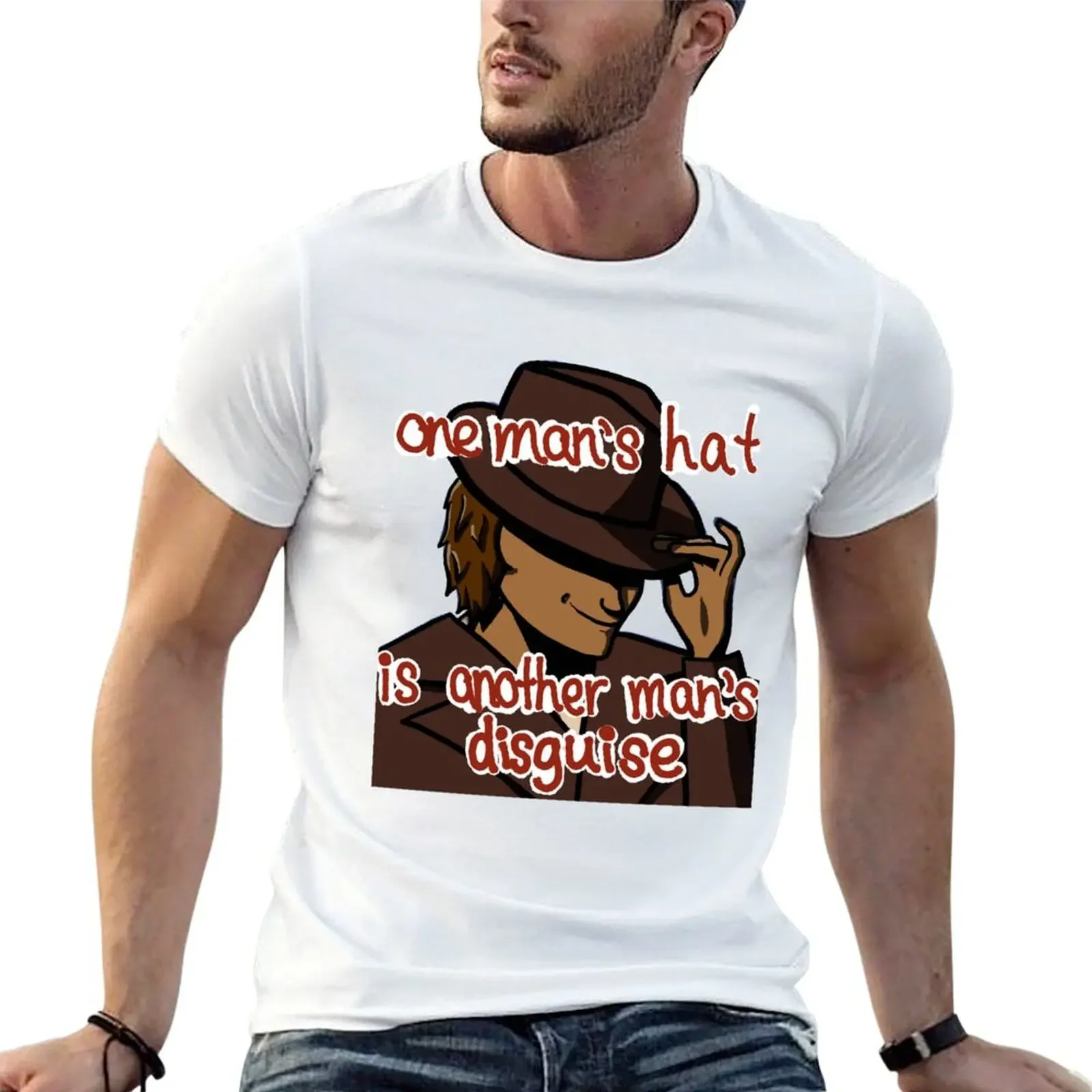 

Wayne 'one man's hat...' T-Shirt vintage anime shirt for a boy animal prinfor boys anime figures Short sleeve tee men