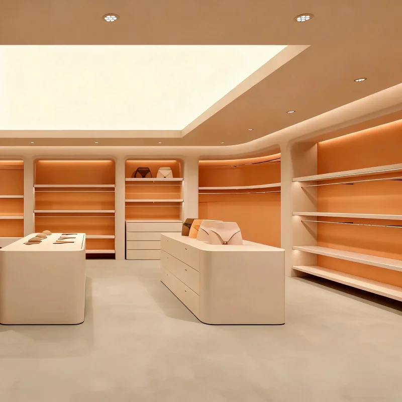 custom.Factory Whole House Customization of a Walk-In Closet with Shelving and Storage Units Wood Display Cabinet