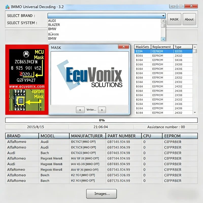 Newest EDC IMMO SERVICE TOOL V1.2 Car Repair Software PIN CODE EcuVonix Decoding V3.2 Immo Off CALCULATOR BSI VDO DASHBOARD