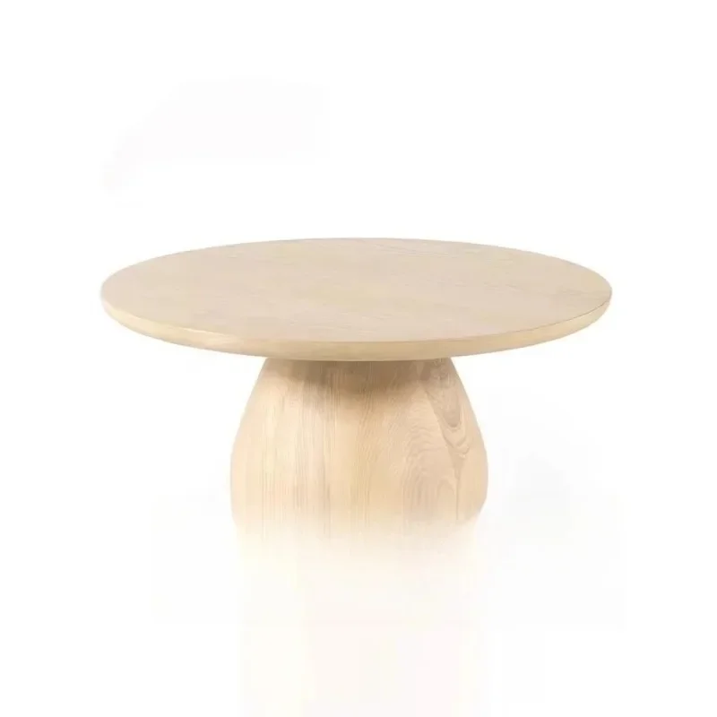 

Medieval coffee table retro living room home solid wood oval simple modern creative designer coffee table small apartment