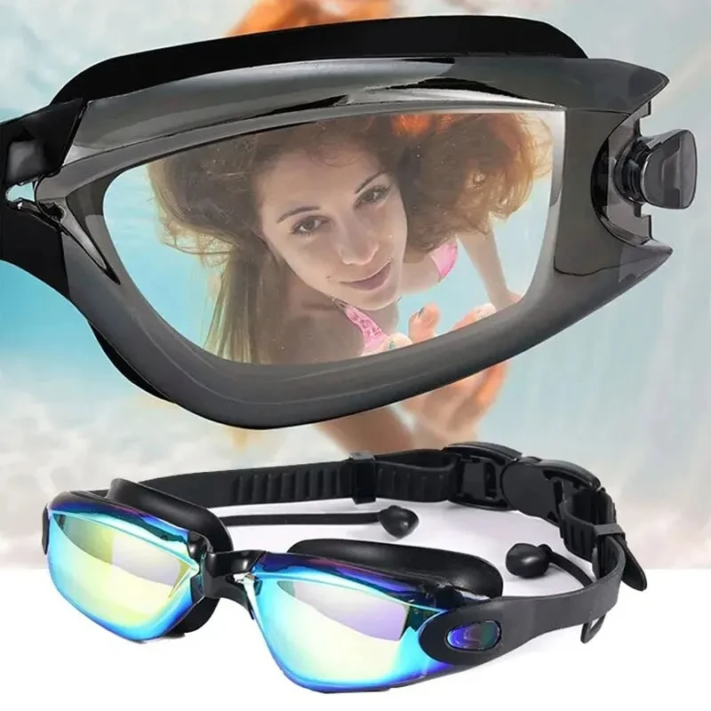New Professional Adult Anti-fog UV Protection Lens Men Women Swimming Goggles Waterproof Adjustable Silicone Swim Glasses