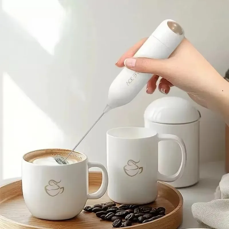 Circle Joy Portable Mini Electric Milk Frother Foam Maker Handheld Home Coffee Frothing Wands Kitchen High Speeds Mixer