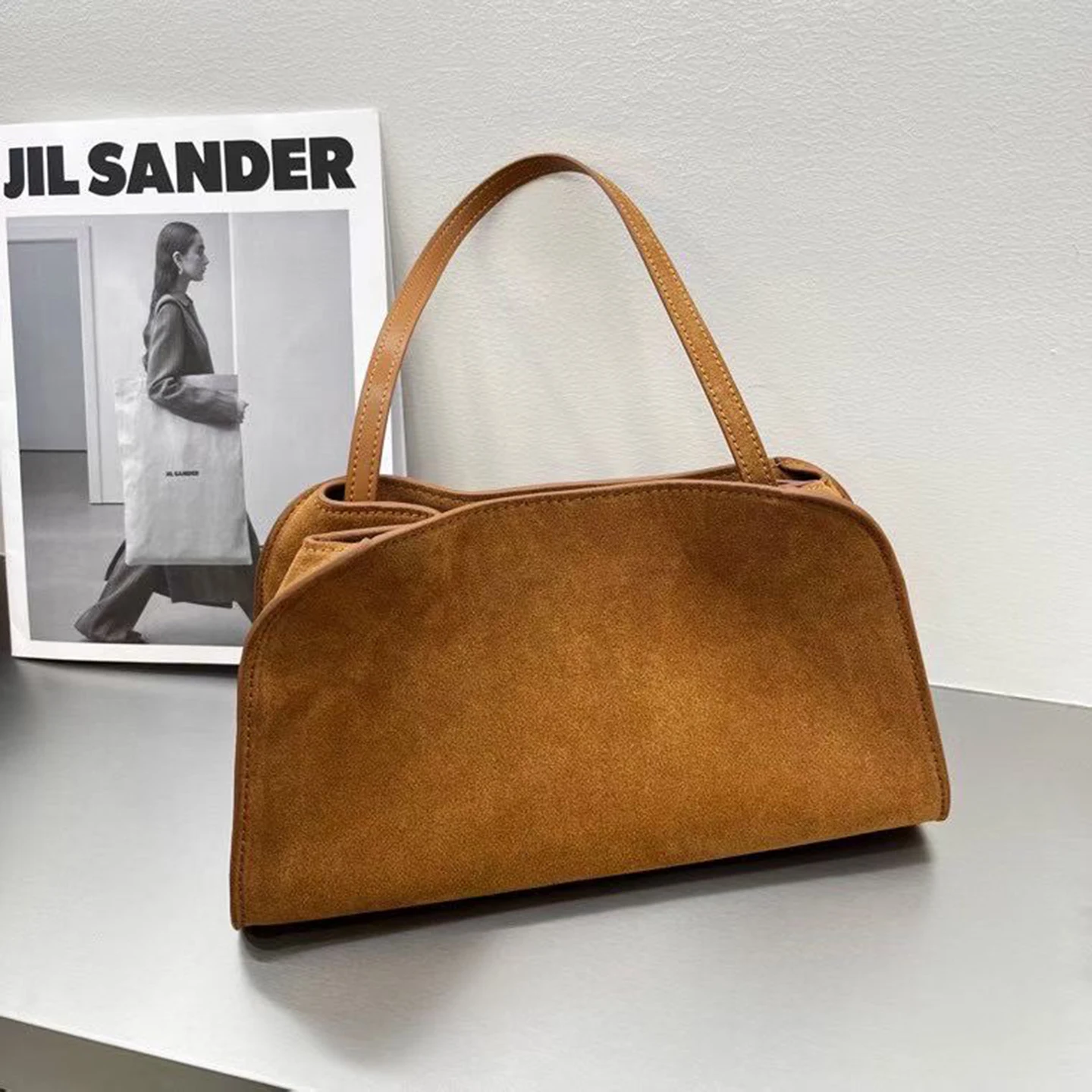 

MENDY Suede Leahter Bag Genuine Hand Bag Women's bag Evening Part Bag Small Tote Bag High End Bag Row Luxury Designer Bags 2025