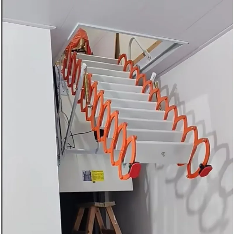 Customized Modern Aluminium Attic Stairs, Foldable Telescopic Durable Loft Ladders for Easy Home Access