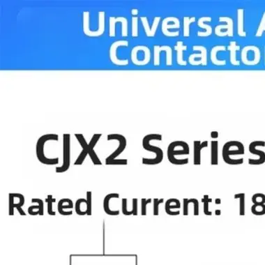 Three Pole AC Contactor CJX2-1810 220V 18A P'ower Relay With 1NO Auxiliary Contact For Industrial Motor Control Electrical Suppl