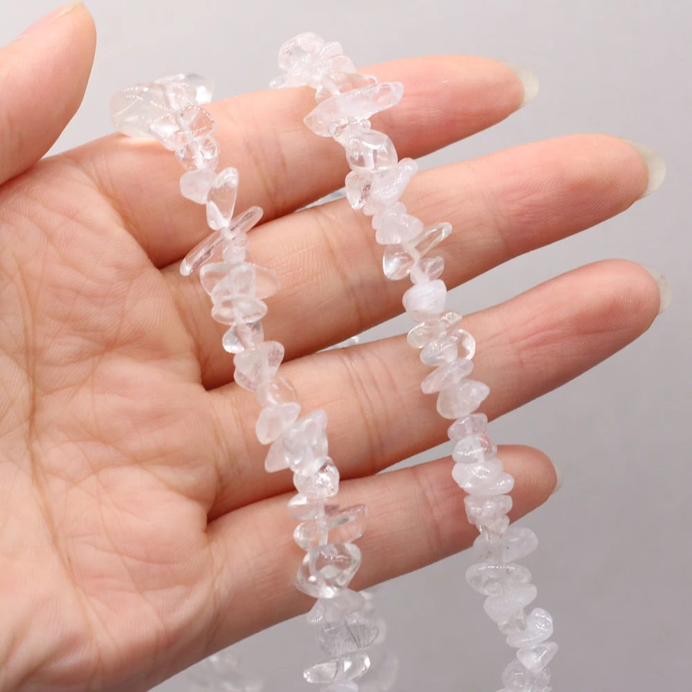 5-8mm Natural Stone Crystal Beads Clear Quartz Loose Spacer Beads for Jewelry Making Supplies DIY Necklace Bracelet Accessories