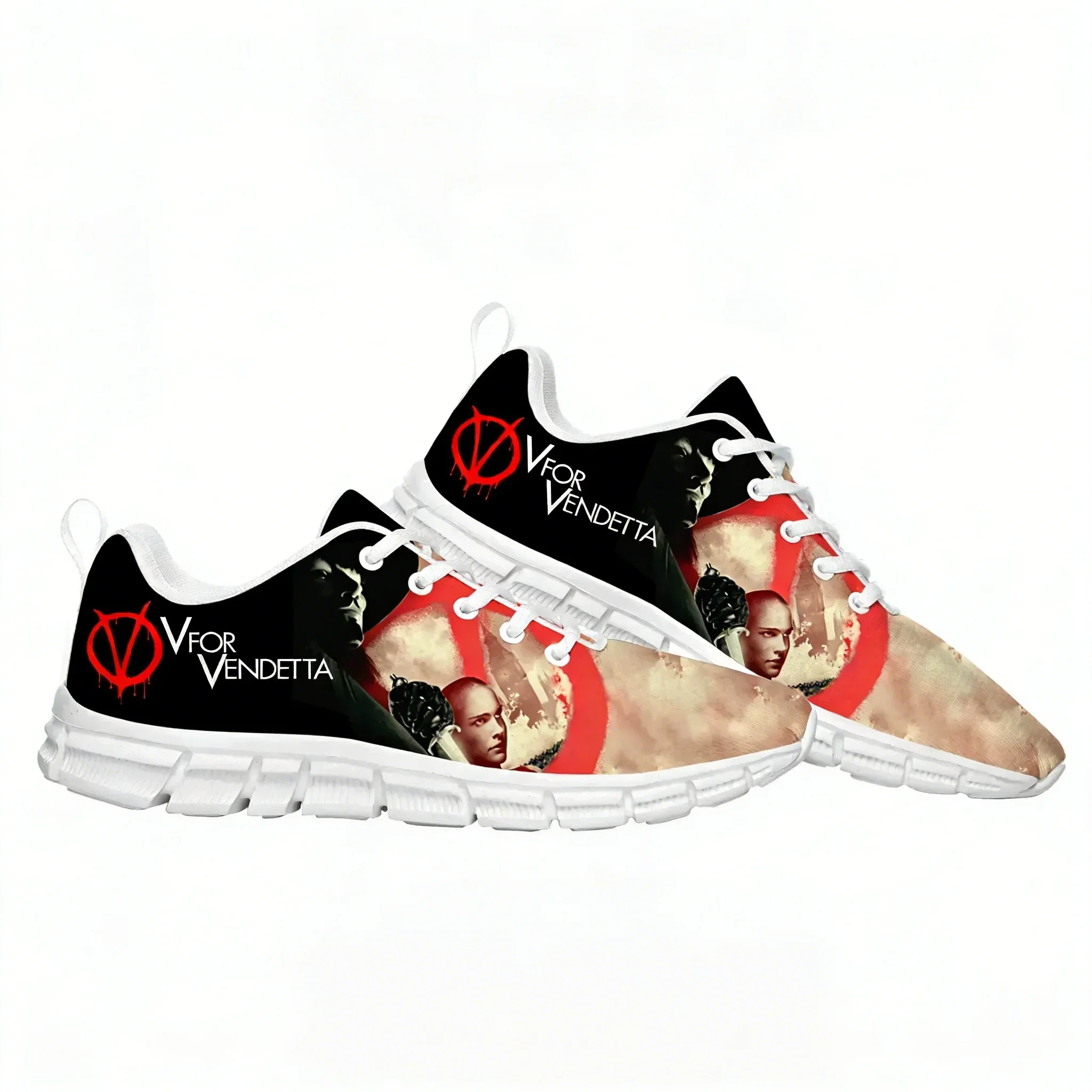 V for Vendetta Movie Sports Shoes Mens Womens  Sneakers High Quality Casual Sneaker Couple Custom Shoes