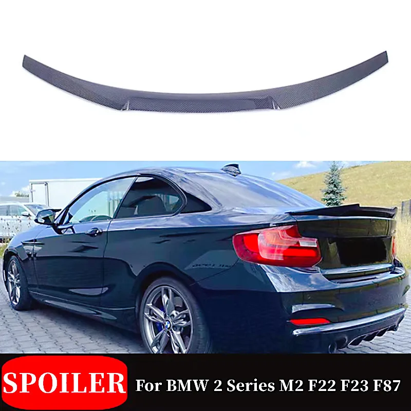 

For BMW 2 Series F22 F23 F87 M2 218i 220i 228i M235i M240i Real Carbon Fibe Rear Trunk Lid Spoiler Wings Car Tuning Accessories