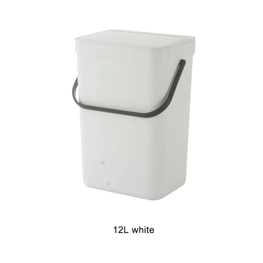 Bote de basura montado en la pared con buen rendimiento de sellado y construcción robusta es resistente y duradero contra caídas negro 5L