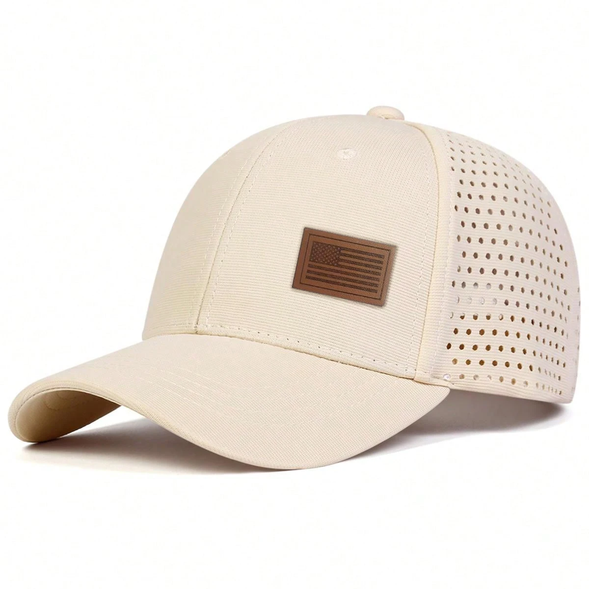Unisex American Flag Label Baseball Net Caps Spring and Summer Outdoor Adjustable Casual Hats Sunscreen Hat