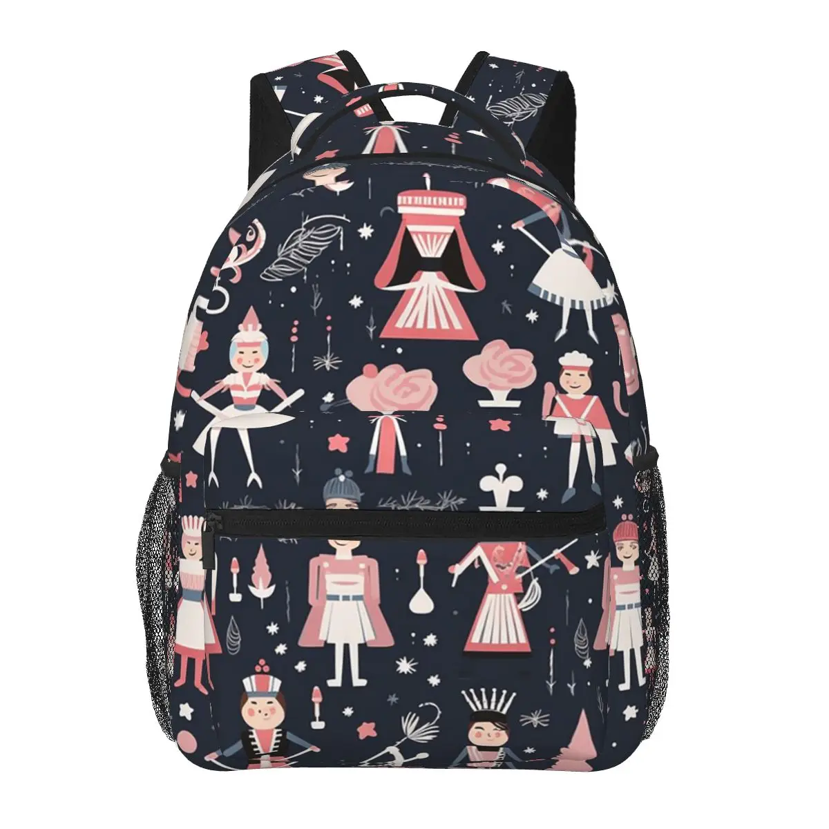 

Christmas Nutcrackers Stars Ballerina Violin Backpacks Boys Girls Bookbag Children School Bags Laptop Rucksack Shoulder Bag