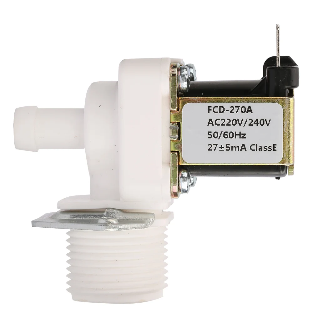 Solenoid Valve AC 220V Normally Closed Type Easy To Assemble Solenoid Valve Part Compact Lightweight Tight Fit for Replacement