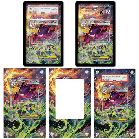Art Display for Pokemon Card Gengar Ptcg Mega Dream Psa Protective Storage Box Anime Game Card Expand Art Display Case