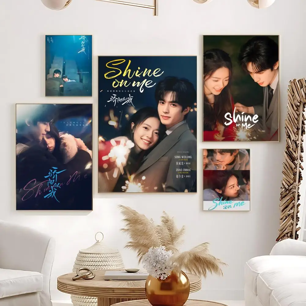 Song S-Shine On Me Poster HD Self-Adhesive Waterproof Frameless Wall Art for Home Office Dorm Bedroom Ideal Gift