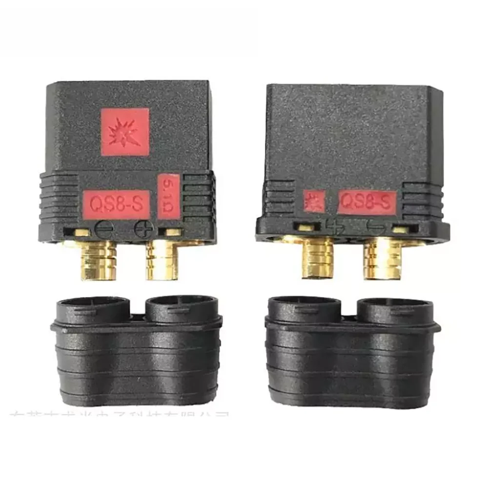 QS8 Connector Male and Female High Current Qs8 Anti Spark Connectors Application with Battery Charger Remote Control Toys Drone