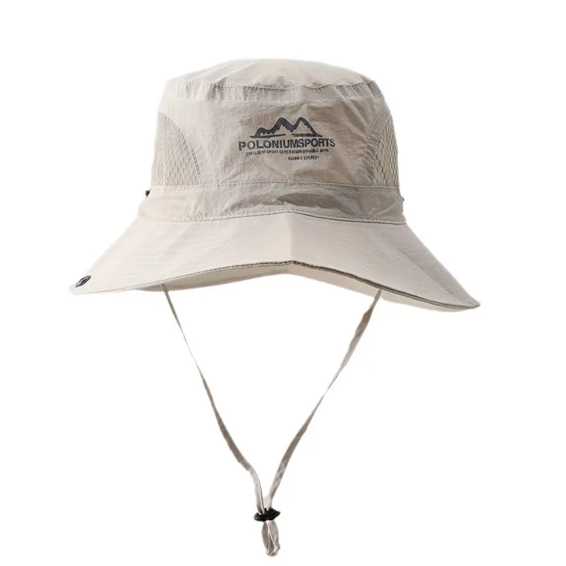 2024 New Spring/Summer Tide Fisherman Hat  Men's Summer Breathable Sun Protection Hat Sunshade Hat Outdoor Mountaineering Hat