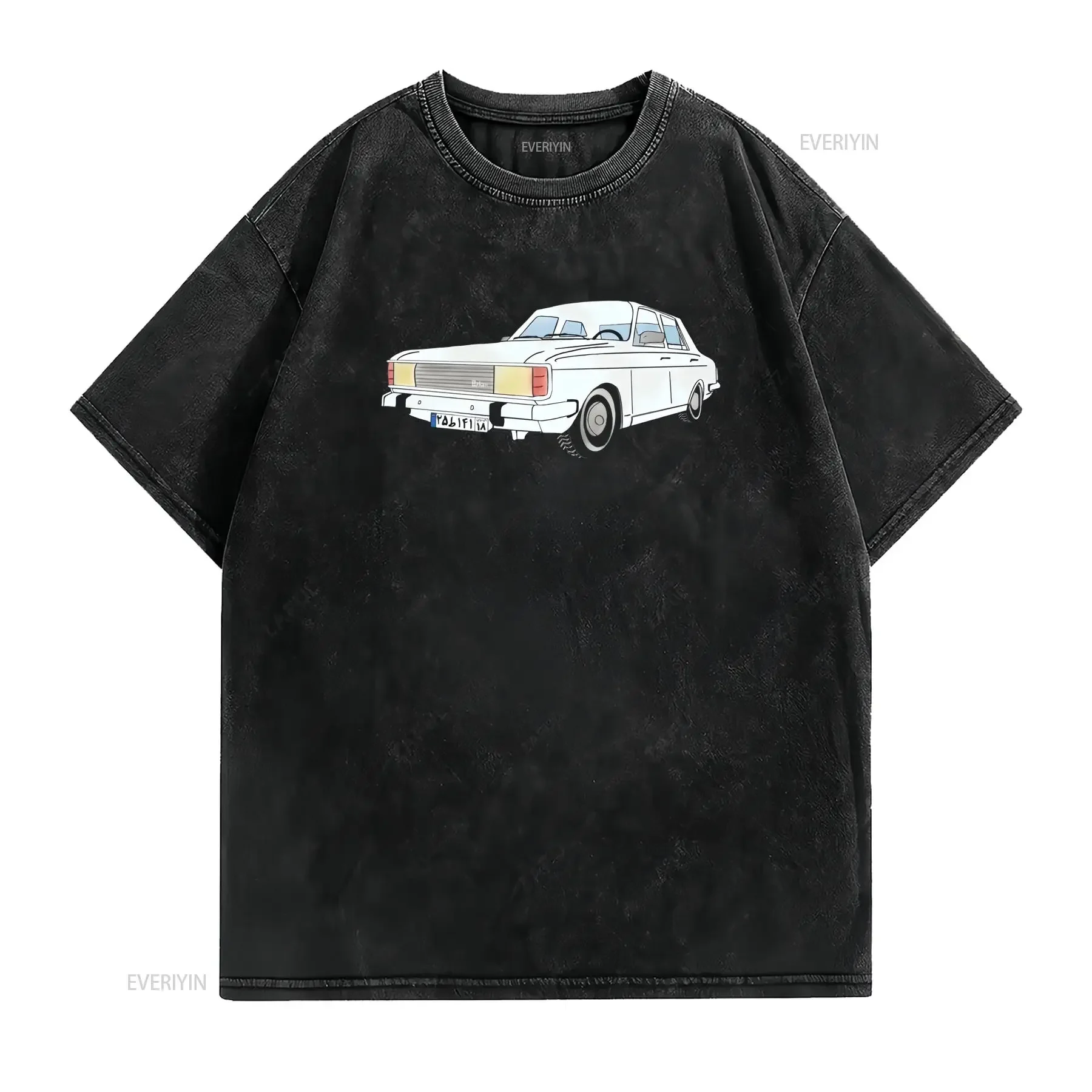 Paykan T Shirt Persian Retro Peikan Design Eid Ideas Designs Iran Farsi vintage Washed Unisex fashion homme Casual Comfortable