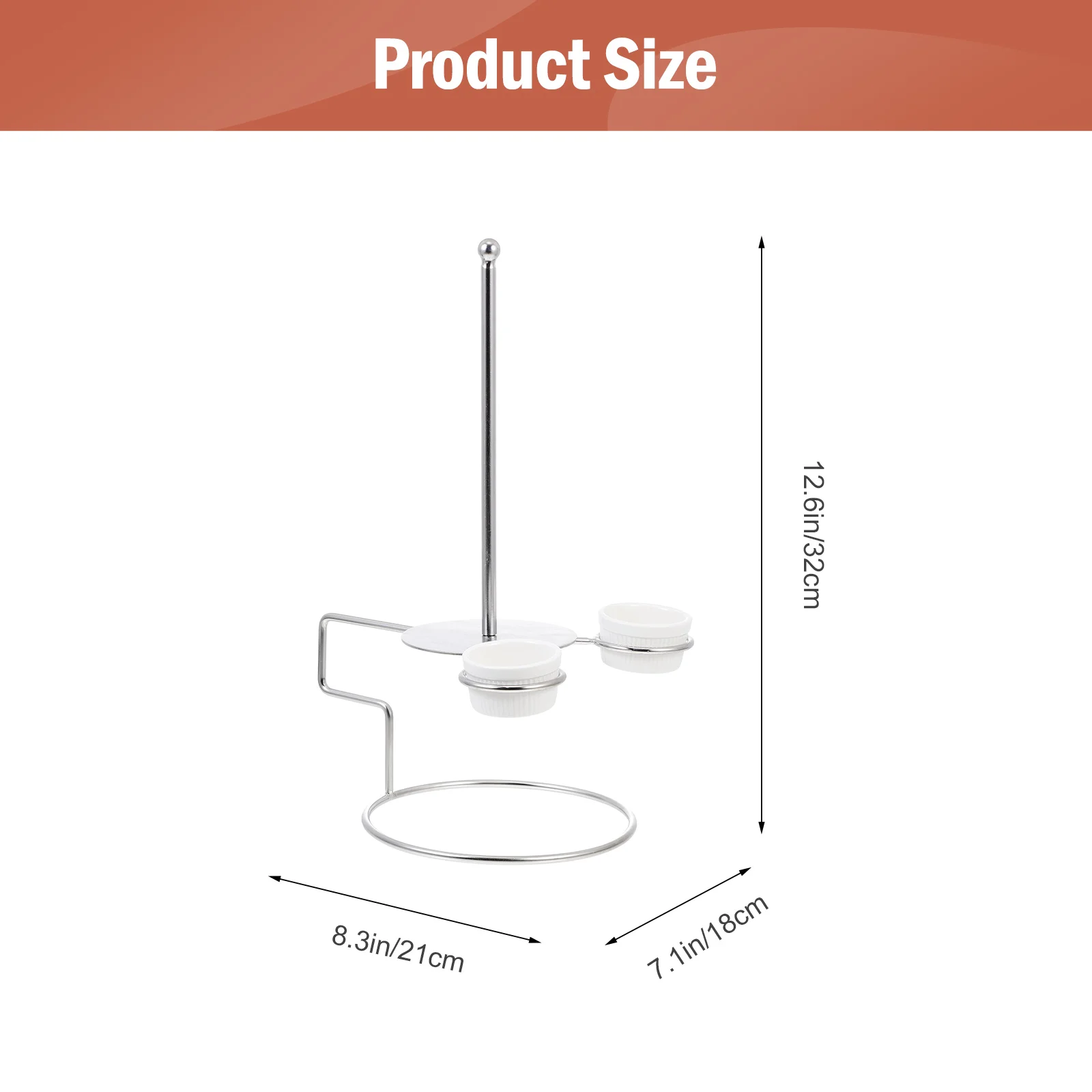 Soporte para anillo de cebolla y caramelo, soporte para pastel, estante para rosquillas de boda, estante decorativo pequeño de acero inoxidable plateado, perchero para banquete