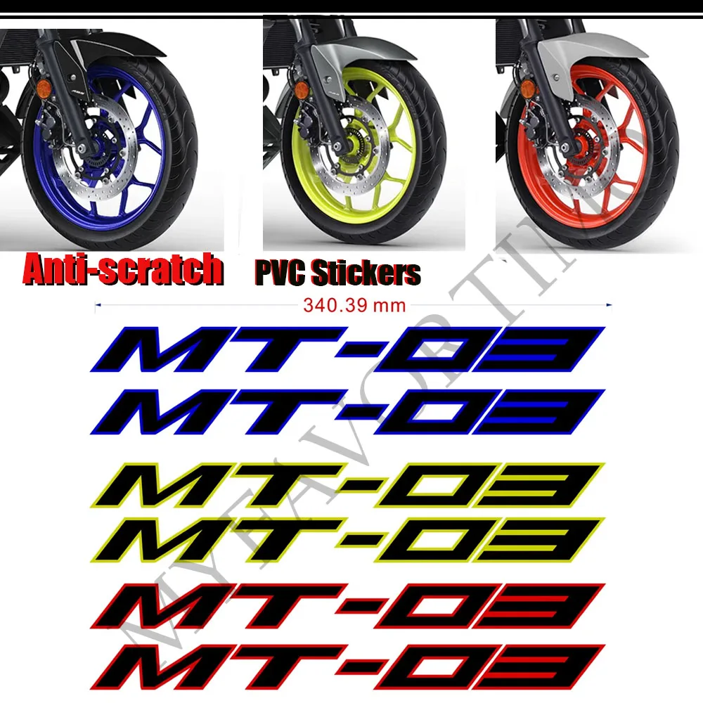 

For YAMAHA MT-03 MT03 MT 03 Stickers Motorcycle MT 03 Wheels Rims Helmet Decal Stripes Wheel Rim 2017 2018 2019 2020