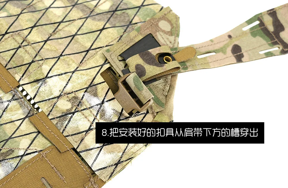 Neue M/L Modulare S-S-Style Taktische Plattenträgerweste Leichte Verstellbare Paintball-Trainings- und Jagdweste – Detail 13