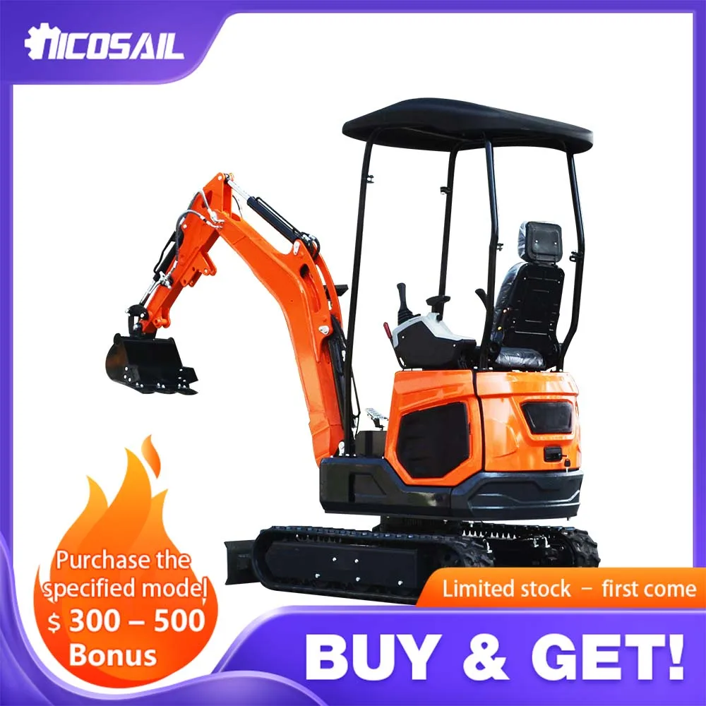 

Low price sale of small excavators for agriculture gardens and pastures Flexible use of deep digging machines