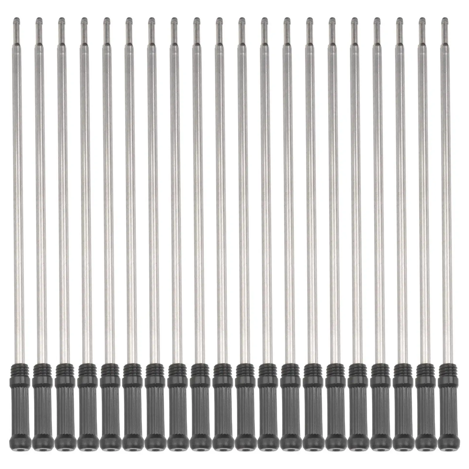 

20 шт., металлические стержни для шариковой ручки, стандартный размер, 115 мм, плавный поток для письма, совместимые с перекрестными ручками, стержни общего назначения