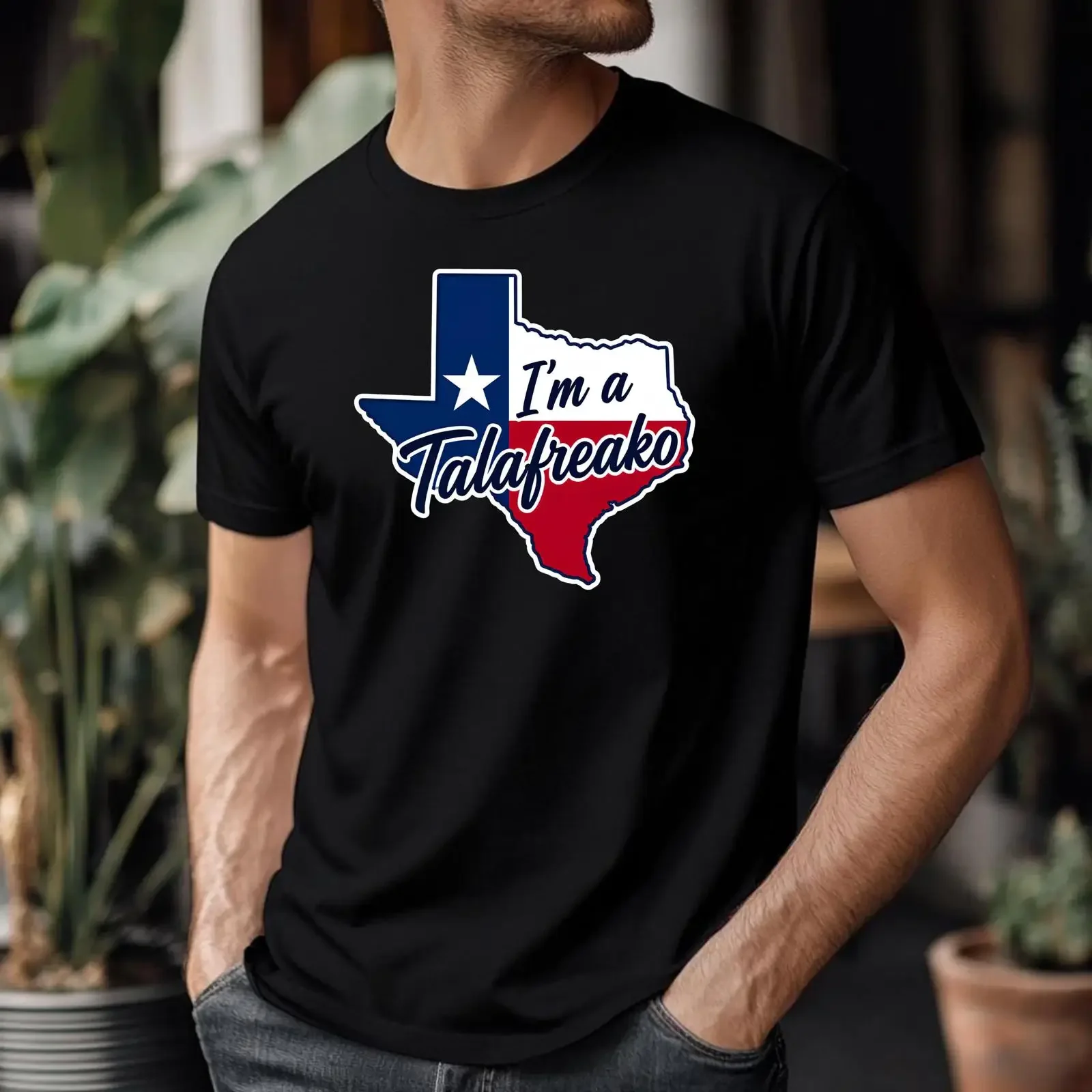 Texas Map T Shirt Talafreako State Flag Silhouette 100 Cotton  vintage Washed Unisex designer clothes Stretched homme Casual