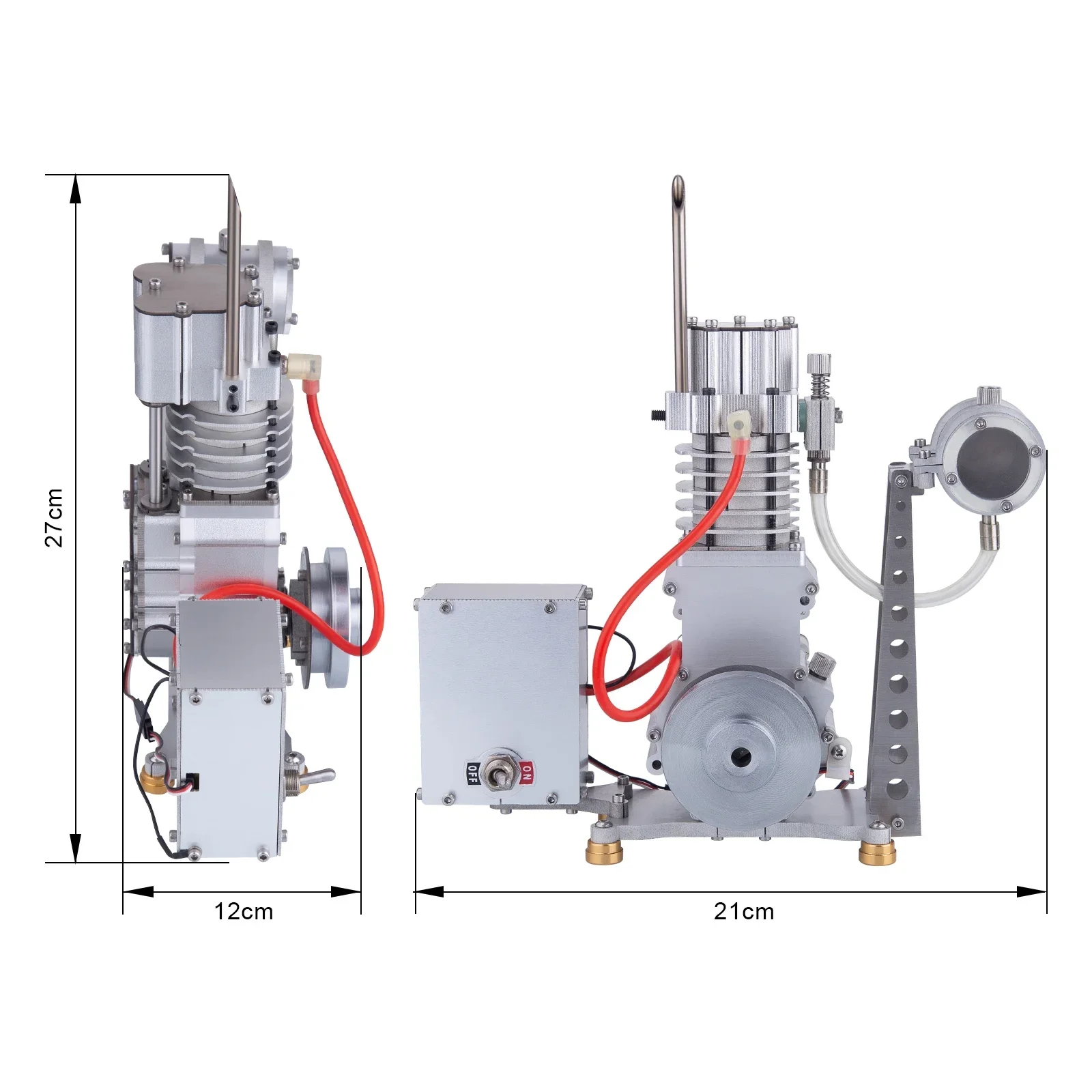 

15cc Vertical Engine Model OHV Single Cylinder Four Stroke Internal Combustion Engine Model with Base Tank Physics Experiment