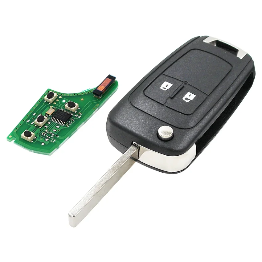 5pcs/lot 2 Button Remote Key Fob 315mhz 433mhz with ID46 Chip for Opel Astra J Zafira B Insignia HU100 Uncut