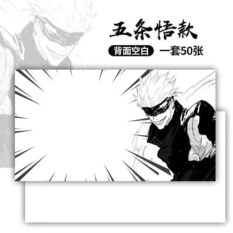 Anime Jujutsu Kaisen Cute Sticky Notes Satoru Gojo Memo Satoru Gojo Cosplay Notebook cancelleria forniture per ufficio ventagli regalo