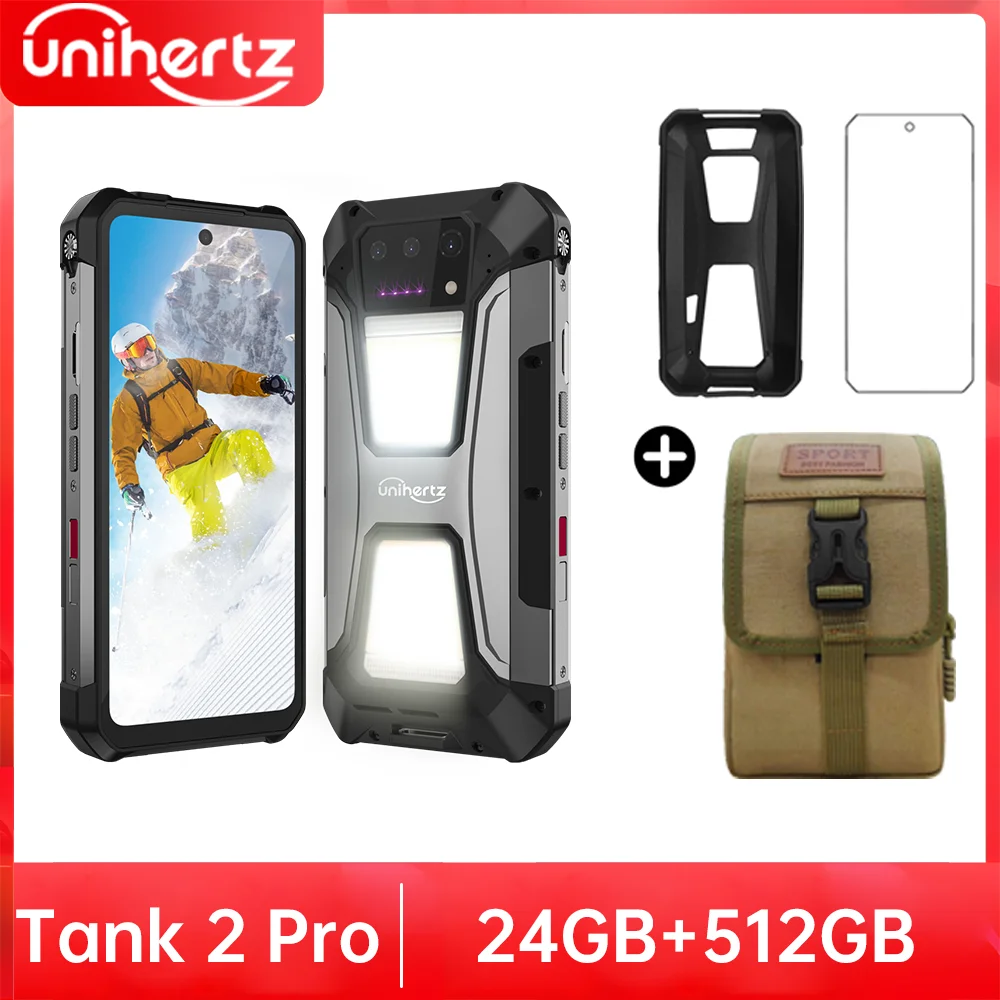 Unihertz Tank 2 PRO 8849 Rugged phones with Projector 2.4K 23800