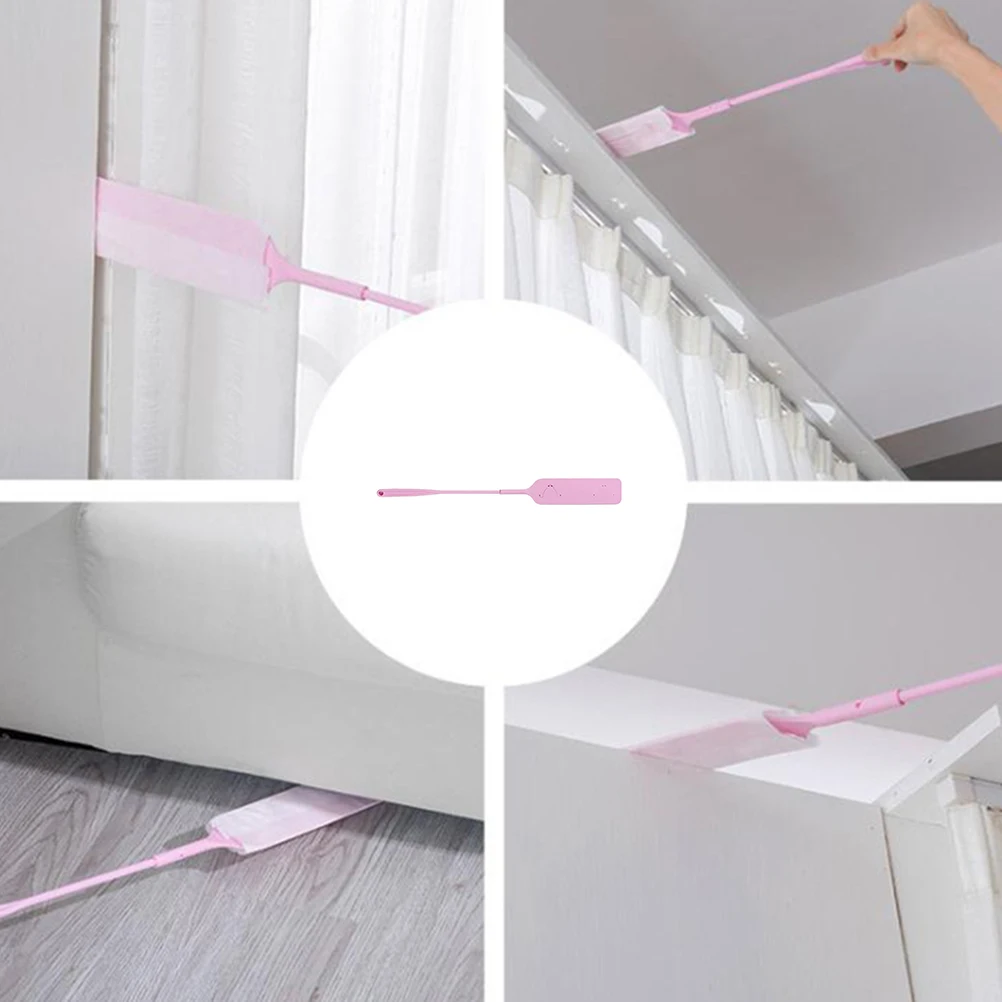

2Pcs Home Duster Plastic Nonwoven Lightweight Sofa Bed Floor Dust Remover Handle Tool for for Housekeeping