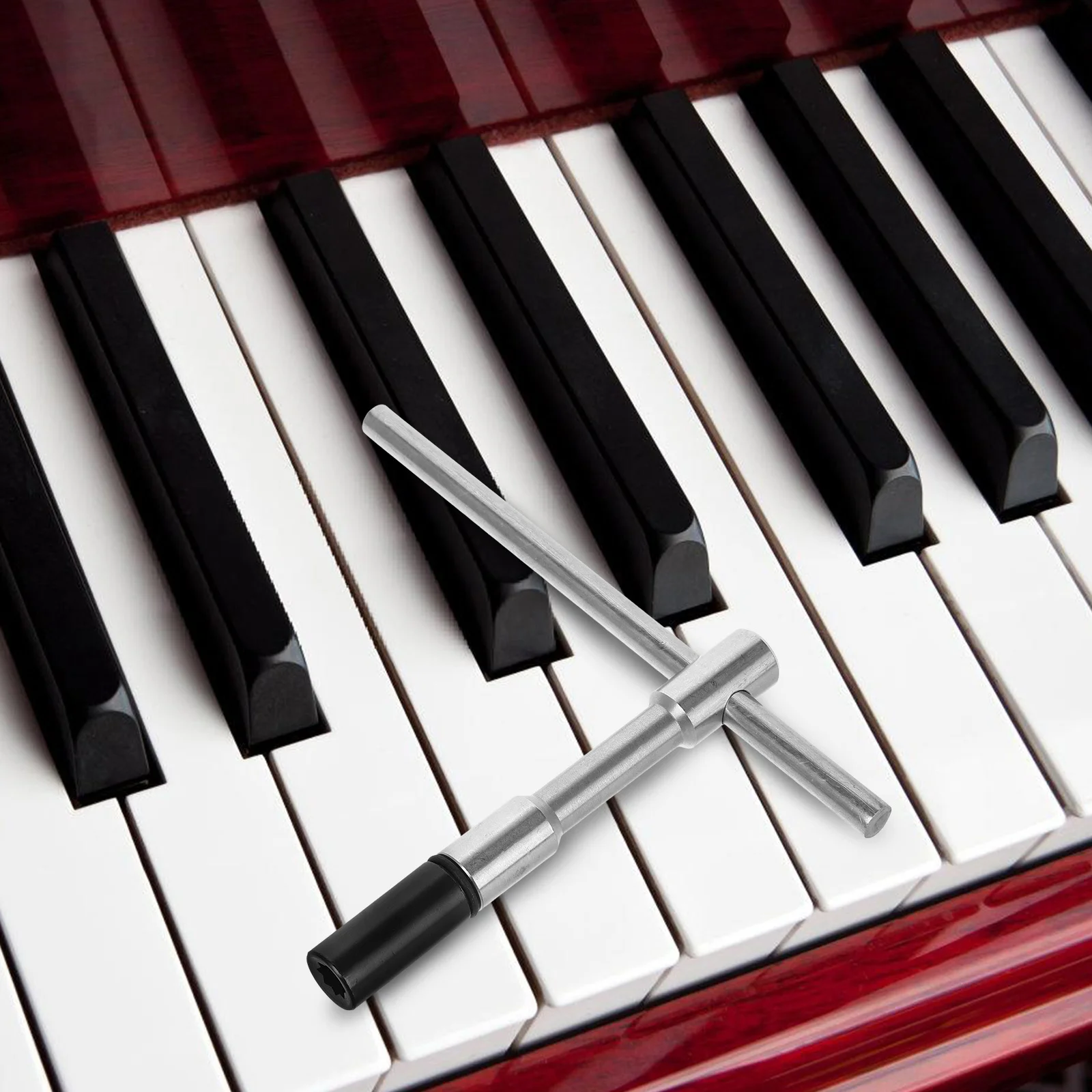 

Piano Tuning Tool Metal T-Shaped Ratchet Head Professional Piano Repair Parts Tuner Key for Tuning and Repair Kit