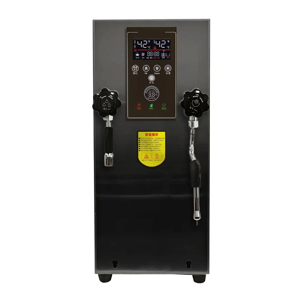 Smart touch screen steam boiling water milk foam machine, milk tea shop beverage water machine 304 stainless steel steam engine