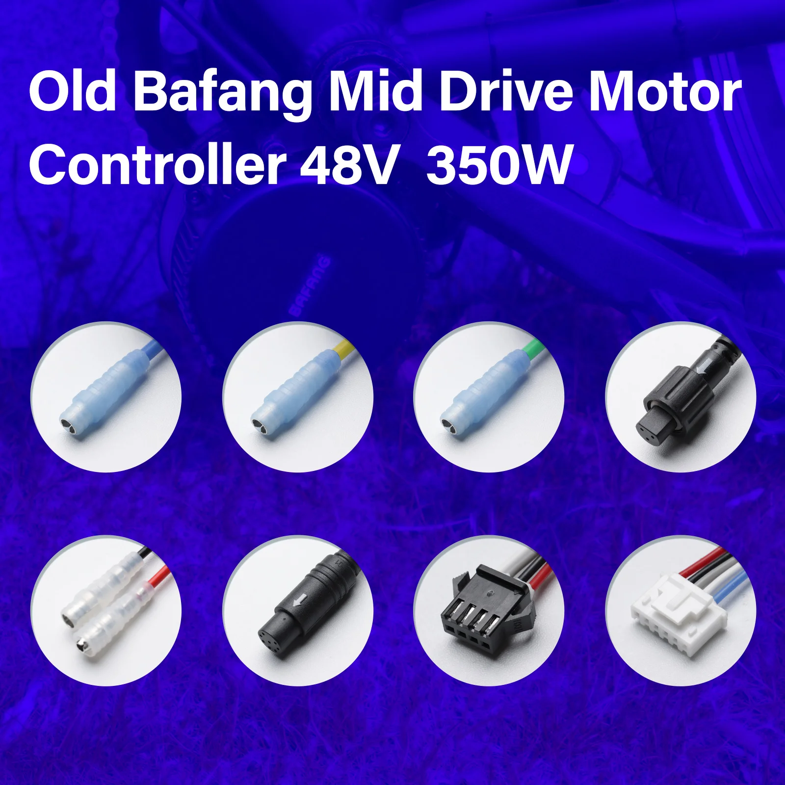 Kit di conversione BAFANG Controller motore Mid Drive 48V 350W per Bafang BBS01 senza luce anteriore e connessione sensore interruttore