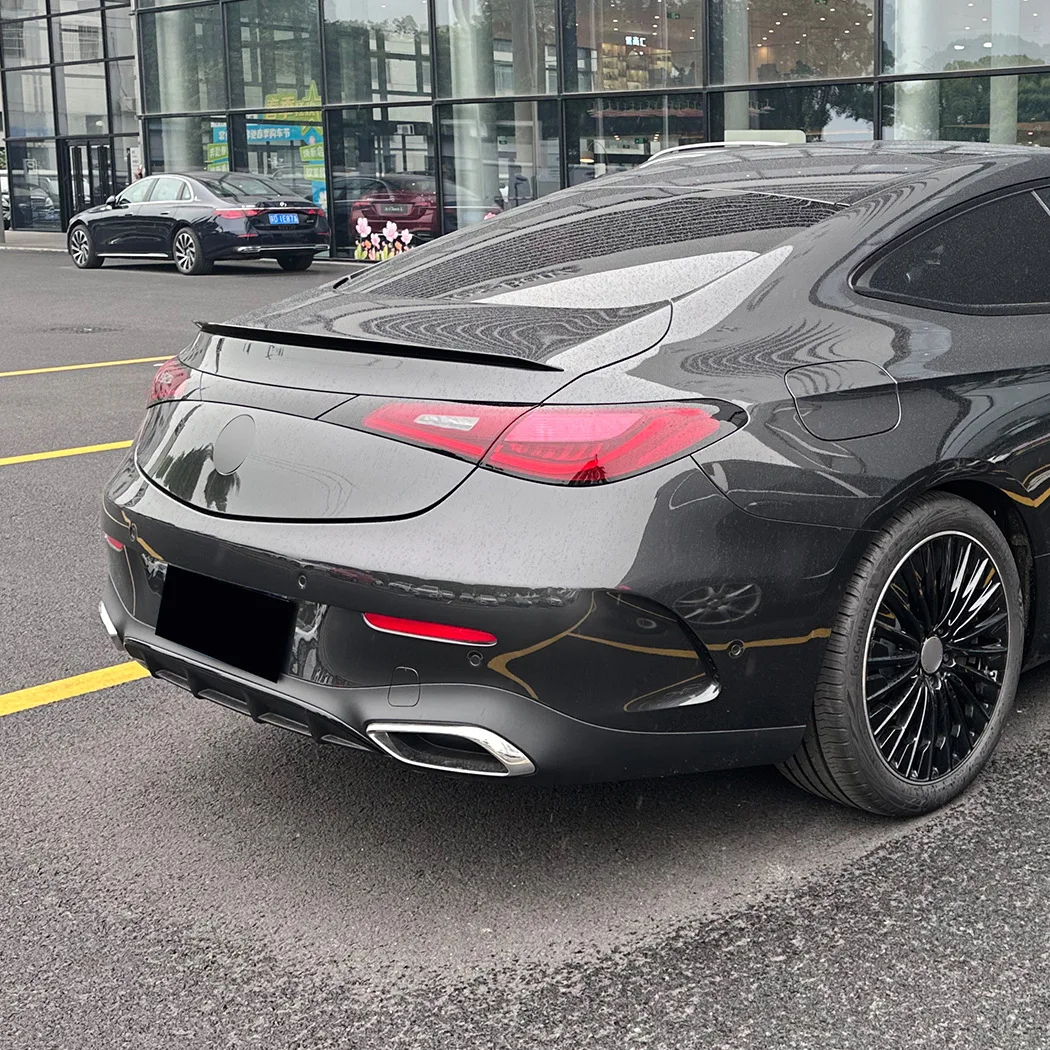 

Для Mercedes-Benz CLE Coupe C236 2024+ CLE260 300 CLE53 AMG: Черный карбоновый спойлер на крышку багажника, внешние тюнинг-аксессуары