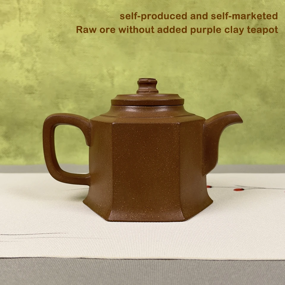 100% Authentic Yixing Zisha Clay Chinese Traditional HandmadeYixing Purple Sand Tea Pot Elegant Tea Maker for Home, Office, Gift