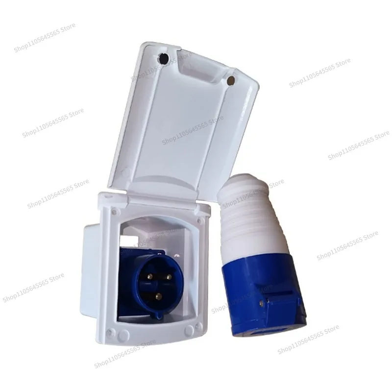 For RV External Plug Waterproof 16A32A Mains 220V Power-up Camp Modified Car Accessories