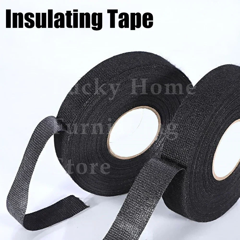Electric Insulating Heat-resistant Tape Auto Harness Bundle Insulation Wiring Cloth Waterproof Sealing Cable Organizer Tapes