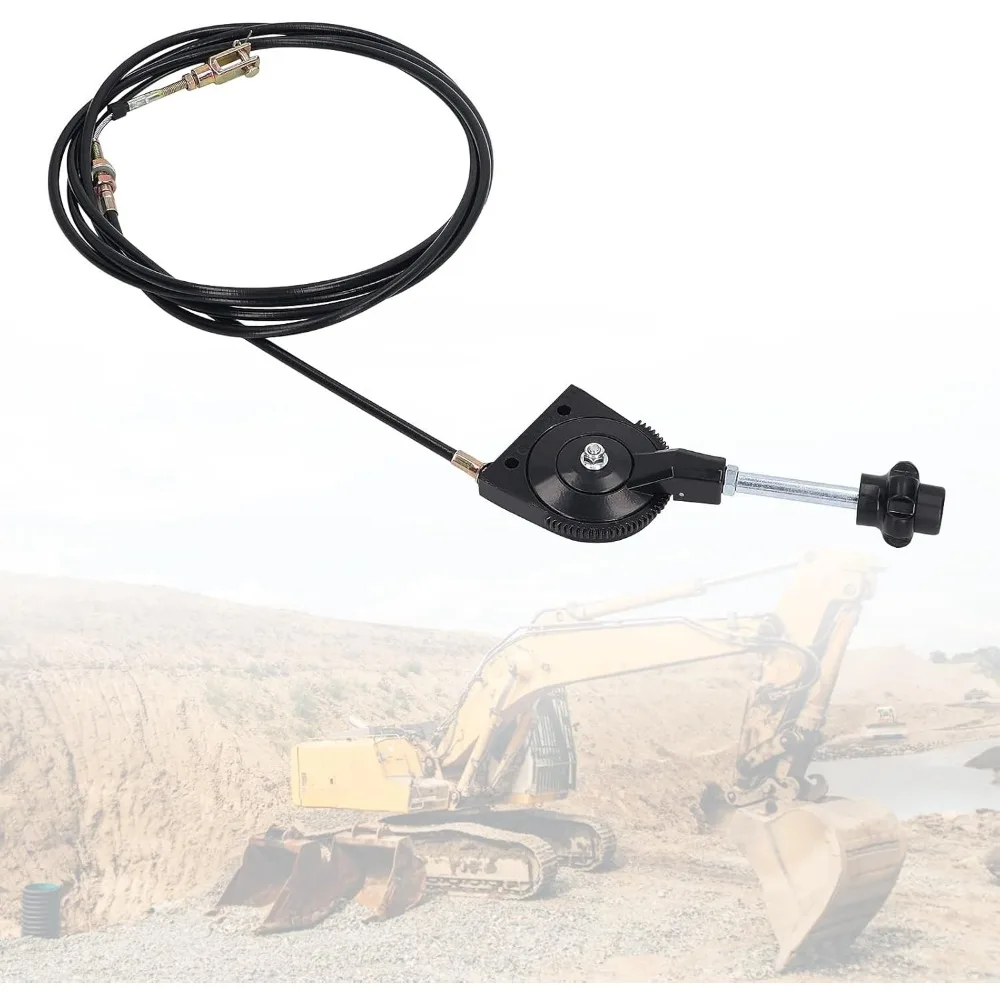 

Excavator Throttle Cable, Handle Excavator Manual Throttle Control Cable for Excavator Motor Control Heavy Equipment Accessories