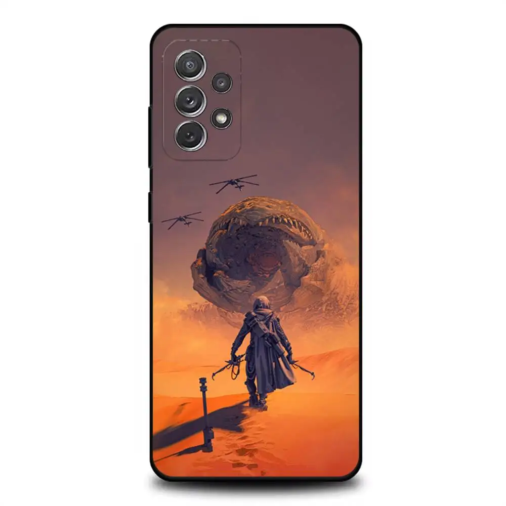 Movie D-Dune-es Phone Case For Samsung S 25,24,23,22,30,21,10,9,Ultra,Plus,Lite,FE,4,5G Black Soft Case