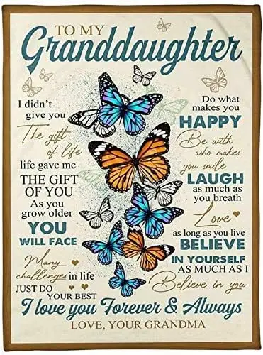 to Granddaughter Do What Makes You Happy Love Grandma Vintage Style Metal Wall Plaque Wall Decoration Metal Sign -aluminum sign