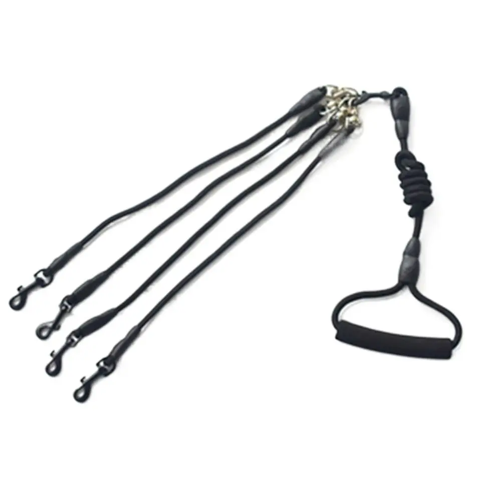 

With Foam Handle 2/3/4 Way Pet Leash Nylon Adjustable Two Heads Dogs Leash Detachable Durable Dogs Traction Rope